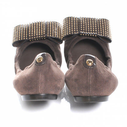 Louis Vuitton Suede Mimi Bow Ballerina Flats Brown 37 4 of 7
