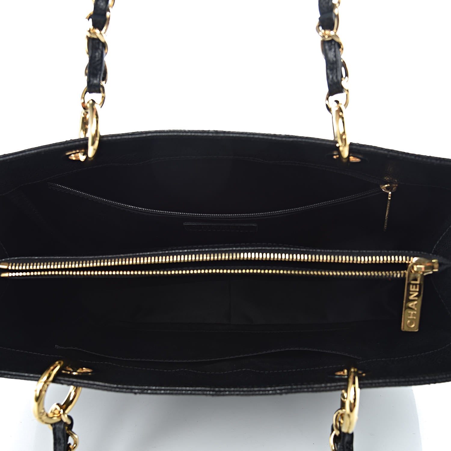 Chanel Caviar Quilted Grand Shopping Tote GST Black 5 of 19