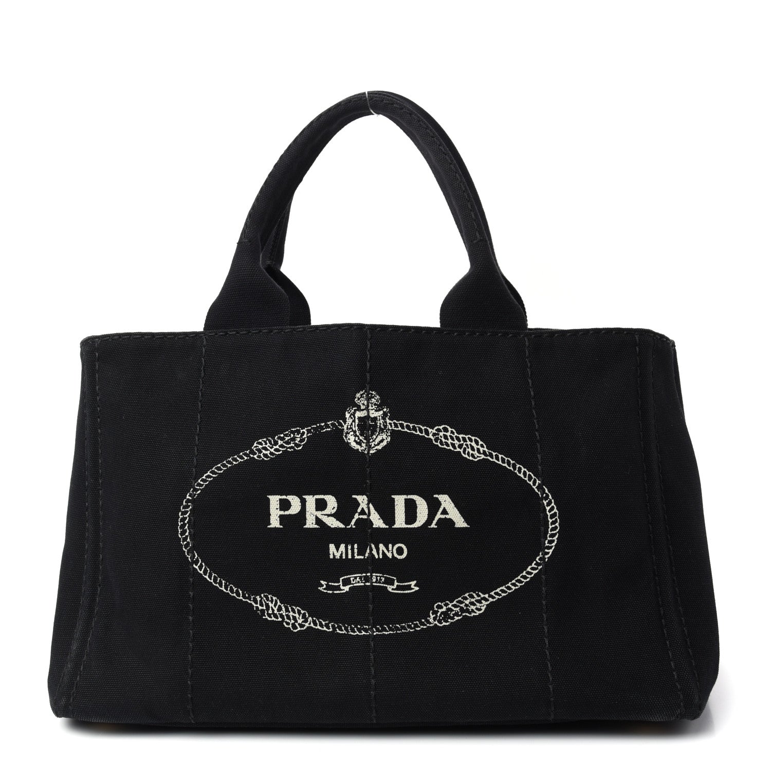 Prada Canapa Logo Tote Black 1 of 9