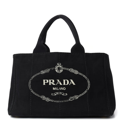 Prada Canapa Logo Tote Black 1 of 9