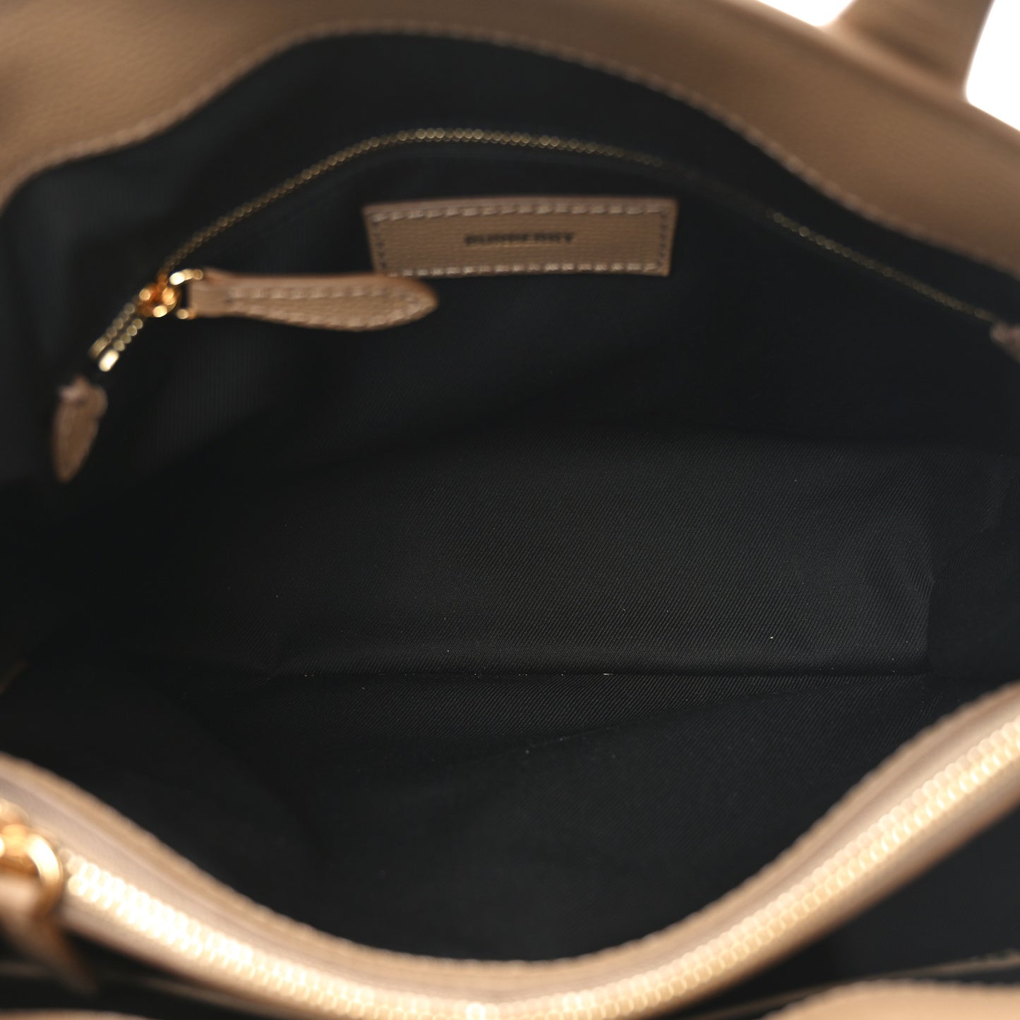 Derby Calfskin House Check Medium Banner Tote Camel