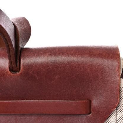 Hermes Toile Vache Calfskin Herbag 40 GM Natural 9 of 19