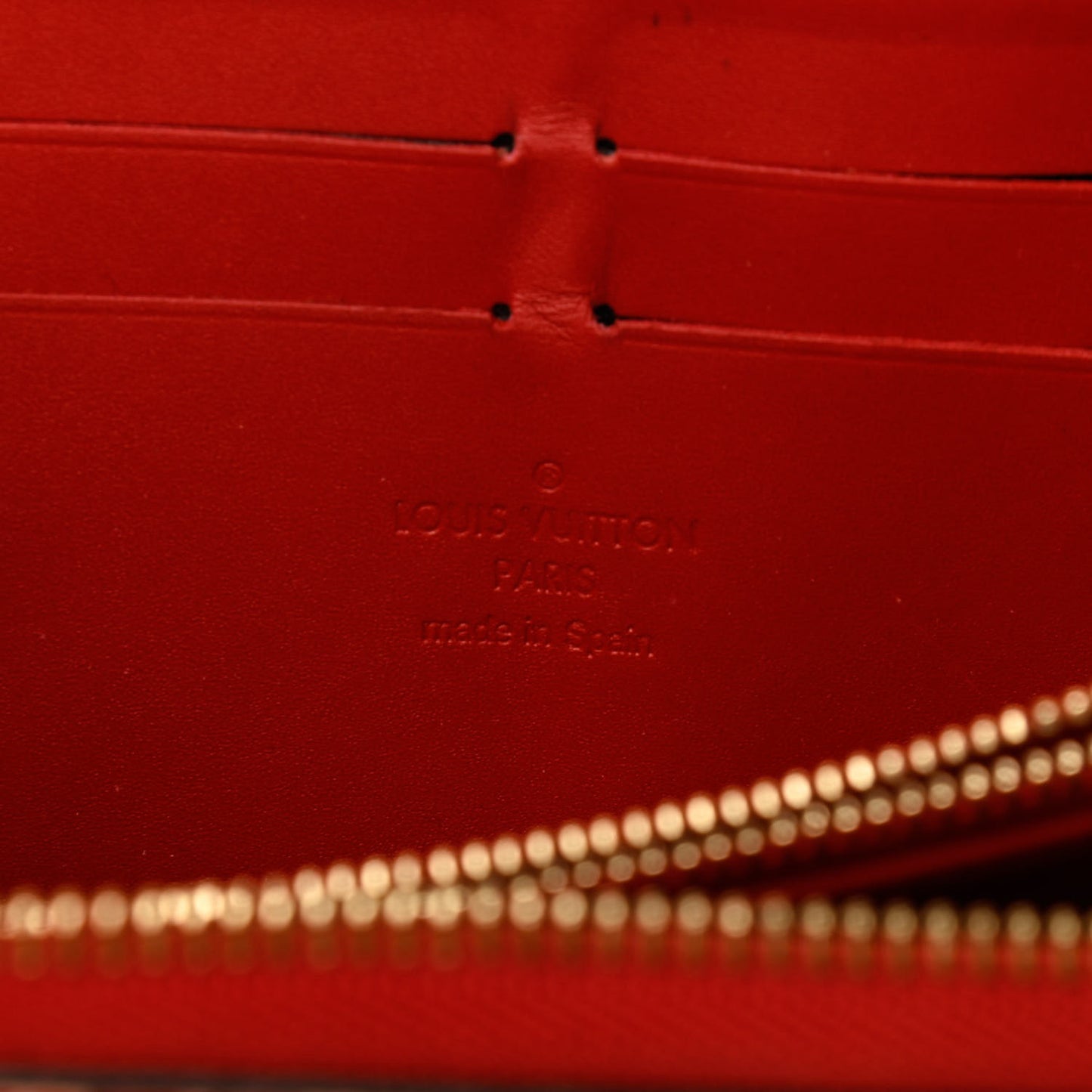 Patent Sweet Monogram Zippy Wallet Pomme D'Amour