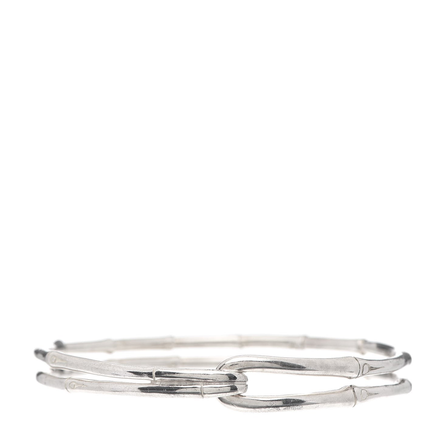 Sterling Silver Bamboo Hook Bracelet