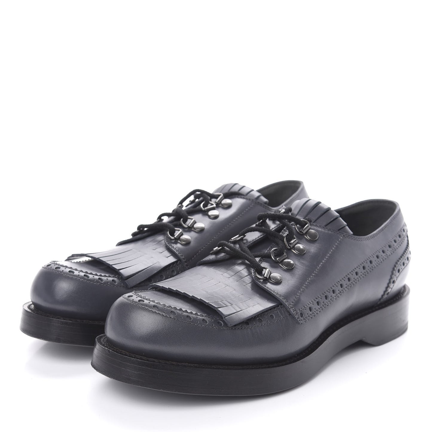 Calfskin Mens Oxfords 9 Grey