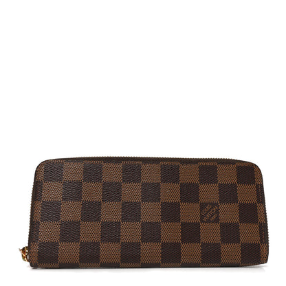Louis Vuitton Damier Ebene Clemence Wallet Cherry 1 of 8