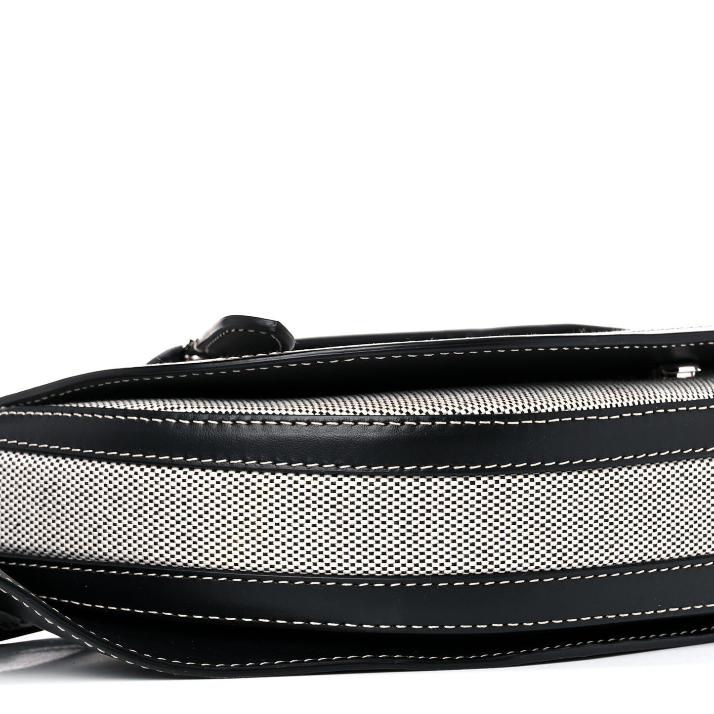 Canvas Horseferry Print Small Olympia Bum Bag Black Grey