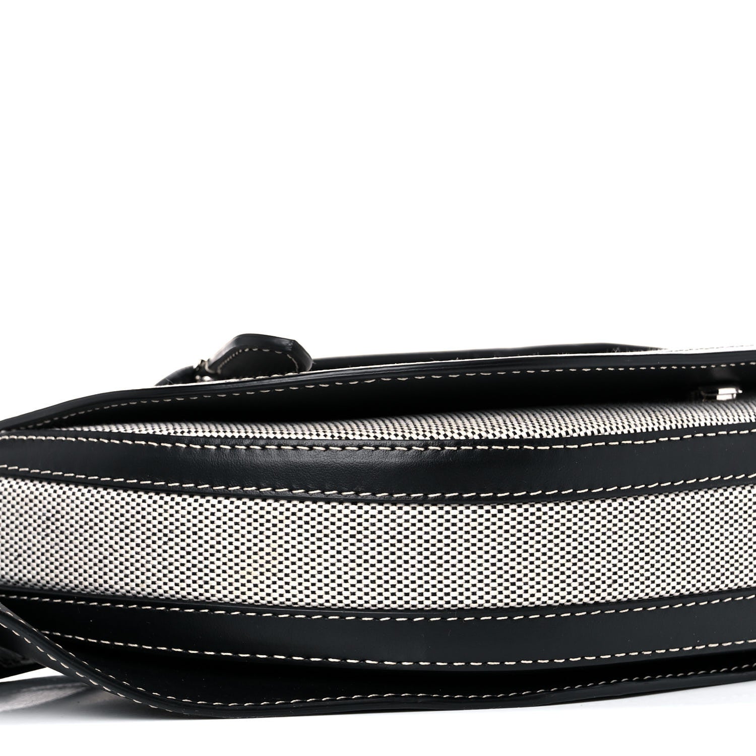 Burberry Canvas Horseferry Print Small Olympia Bum Bag Black Grey 7 of 14