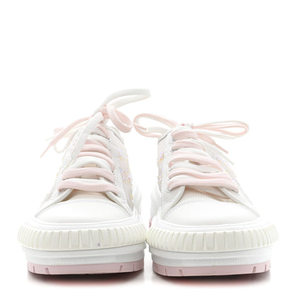 Louis Vuitton Iridescent Technical Mesh Monogram LV Squad Low Top Sneakers 38.5 Rose Clair 2 of 9
