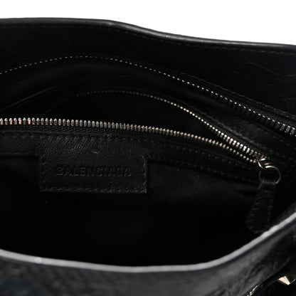 Balenciaga Agneau Arena Silver Hardware Small Le City Black 6 of 9