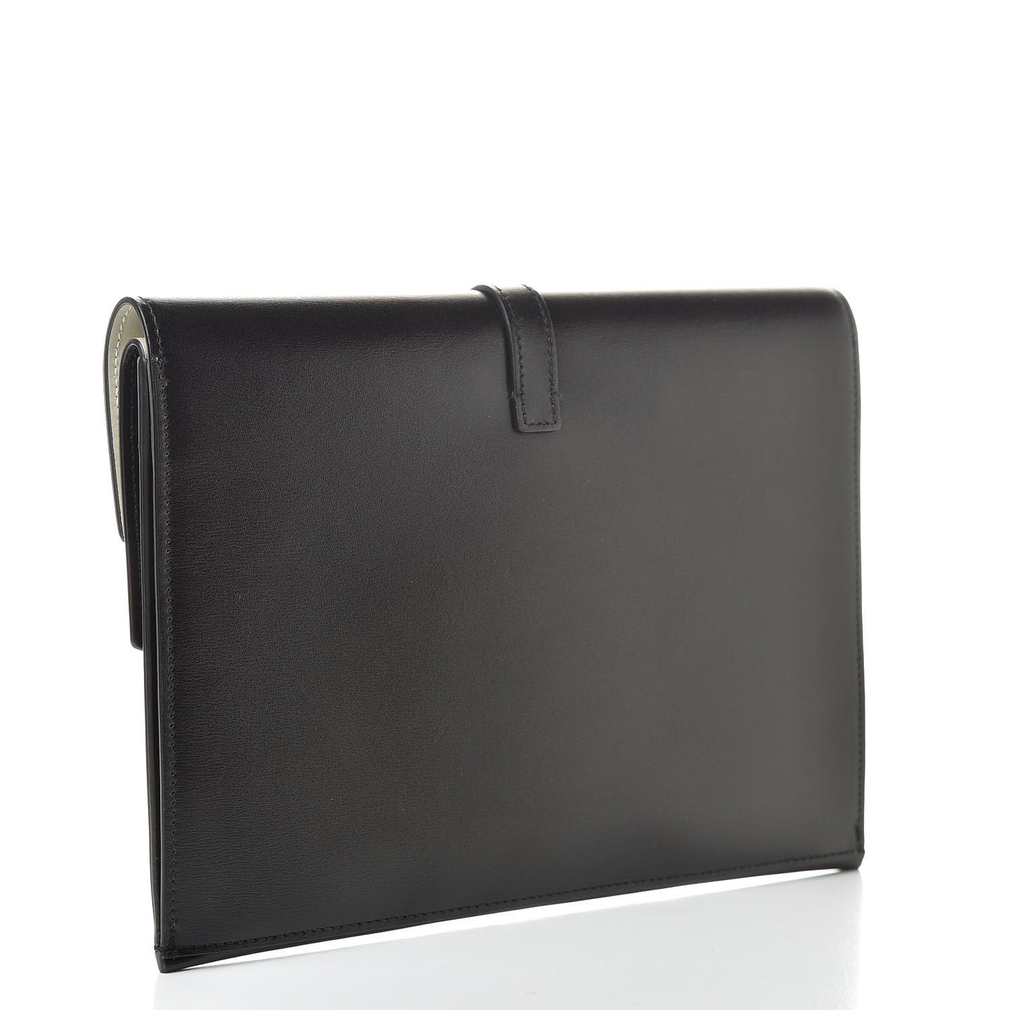 Smooth Calfskin Monogram Sulpice Clutch Black White
