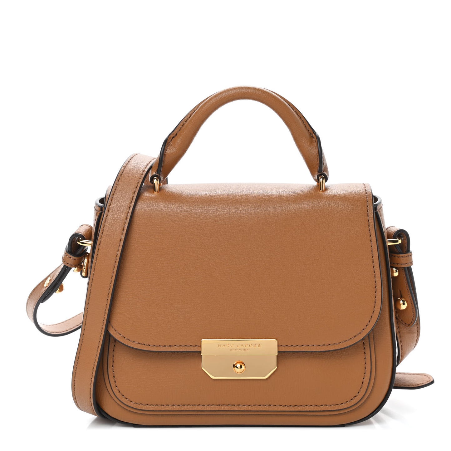 Calfskin Mini Rider Top Handle Brown