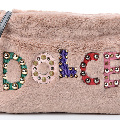 Dolce & Gabbana EcoFur Embellished Cleo Crossbody Powder Pink 7 of 10