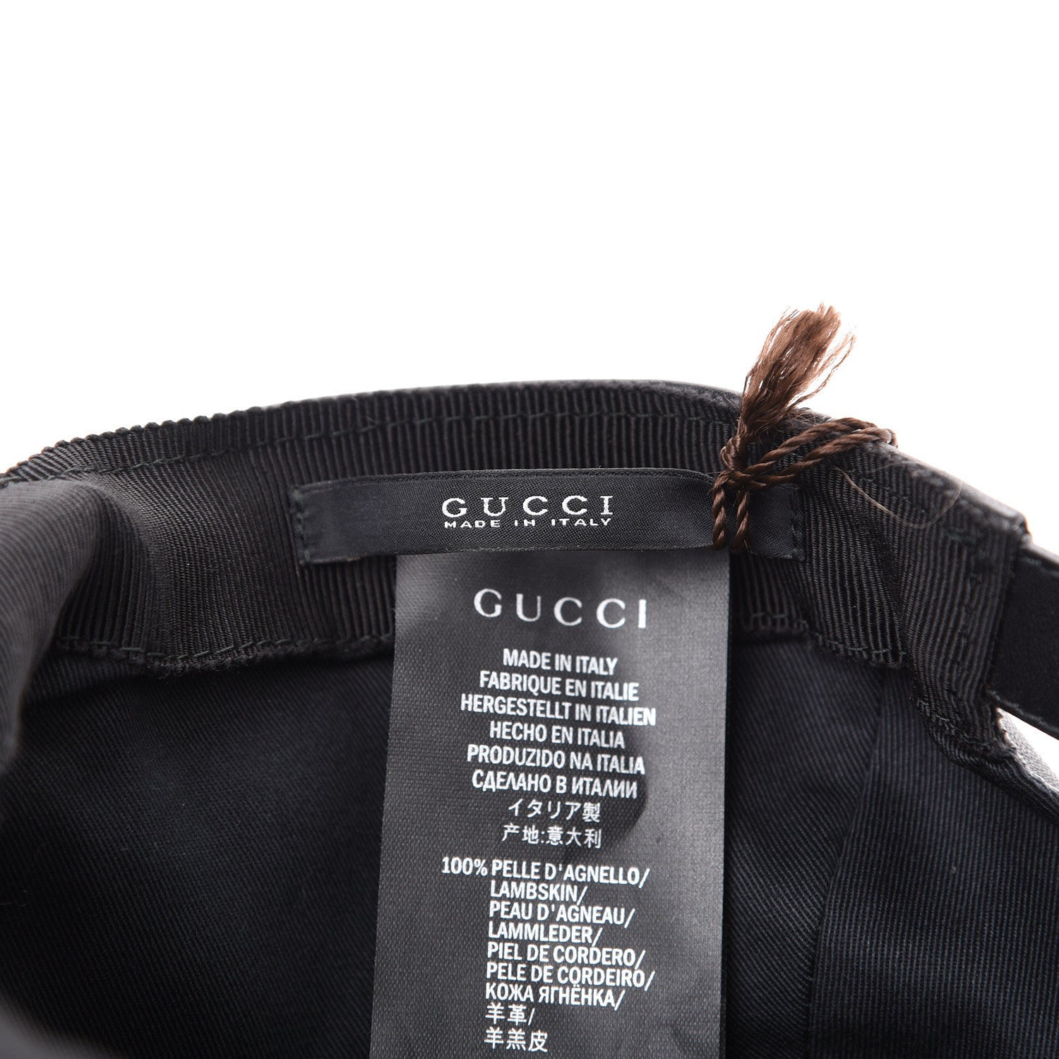 Gucci Nappa Charlotte Baseball Hat XS Black 5 of 7