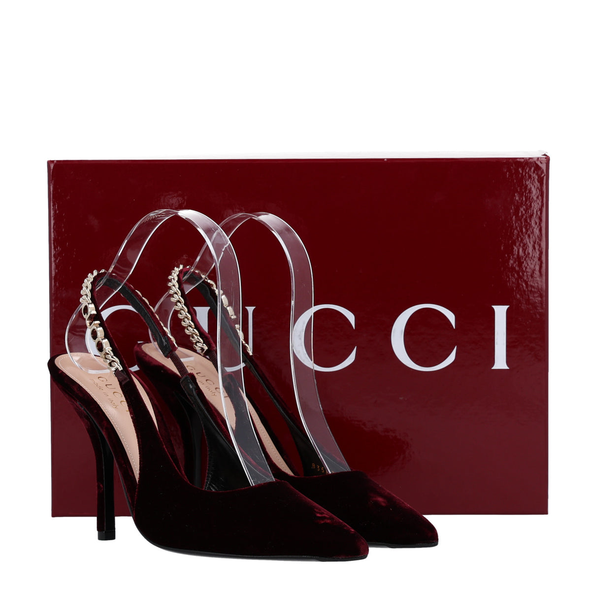 Velvet Crystal Nappa Charlotte Slingback Pumps 36.5 New Vineyard