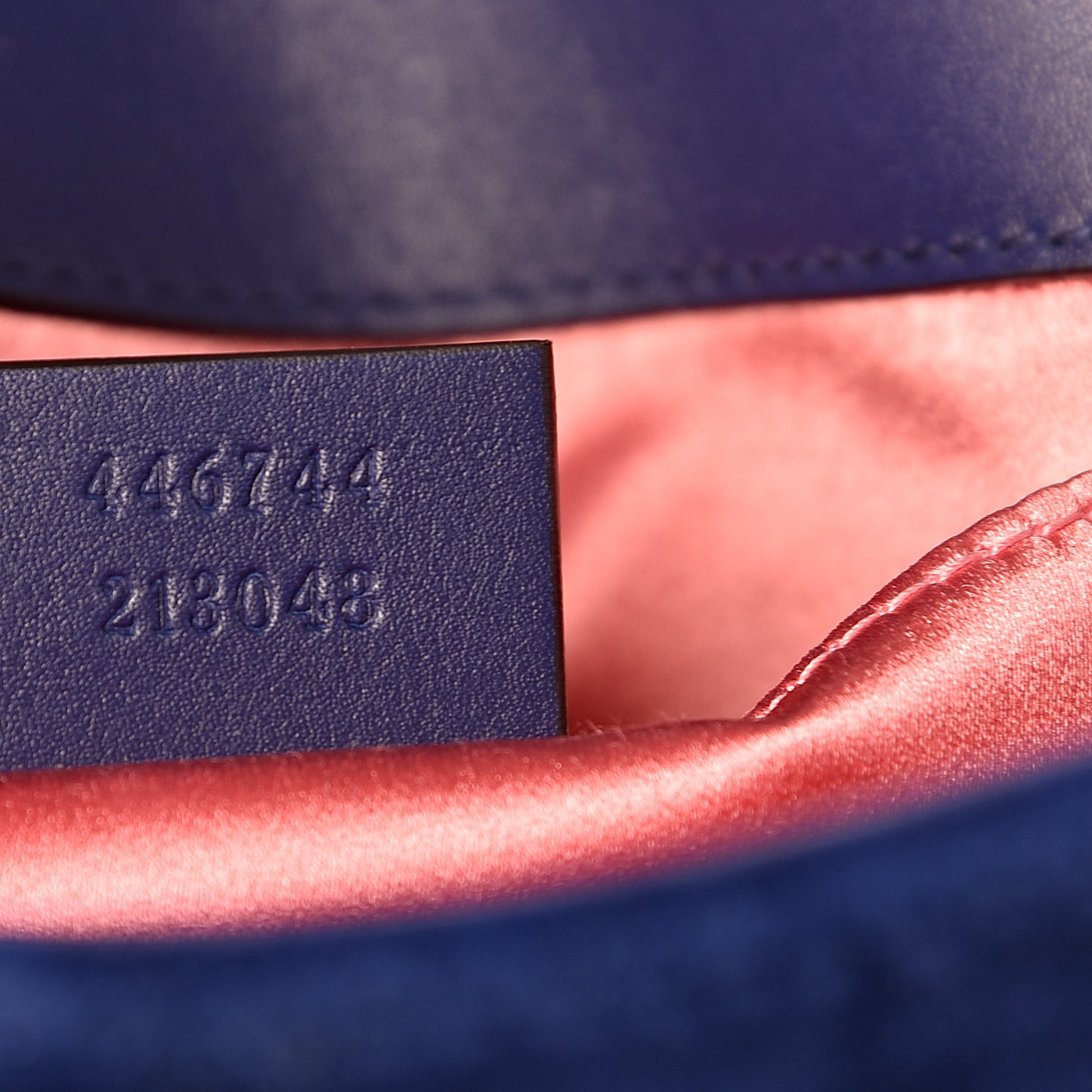 Velvet Matelasse Mini GG Marmont Shoulder Bag Cobalt Blue