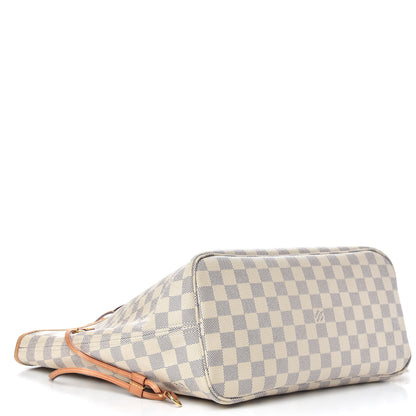 Louis Vuitton Damier Azur Neo Neverfull MM Rose Ballerine 4 of 14