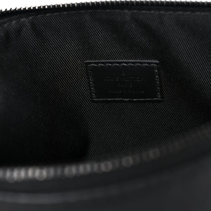 Louis Vuitton Grained Calfskin Aerogram Takeoff Pouch Black 6 of 7