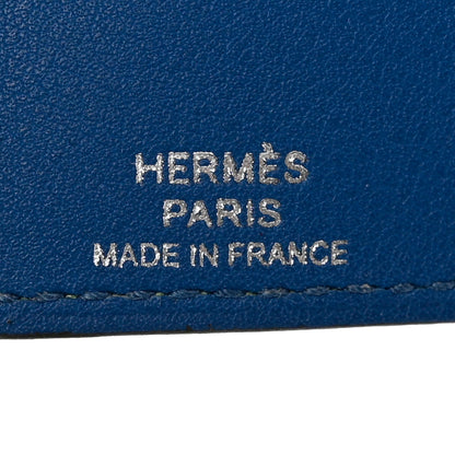 Hermes Evercolor Swift Verso Ulysse Nano Bag Charm Vert Criquet Bleu France 3 of 5