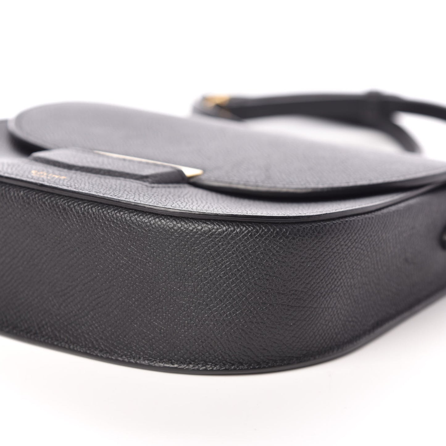 Grained Calfskin Small Trotteur Black