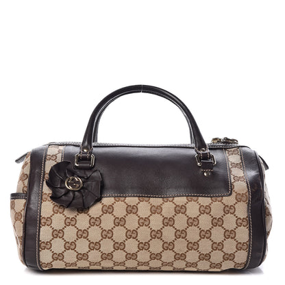 Gucci Monogram Trophy Satchel Ebony 1 of 10
