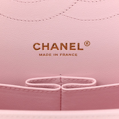 Chanel Caviar Quilted Jumbo Double Flap Light Pink 5 of 10