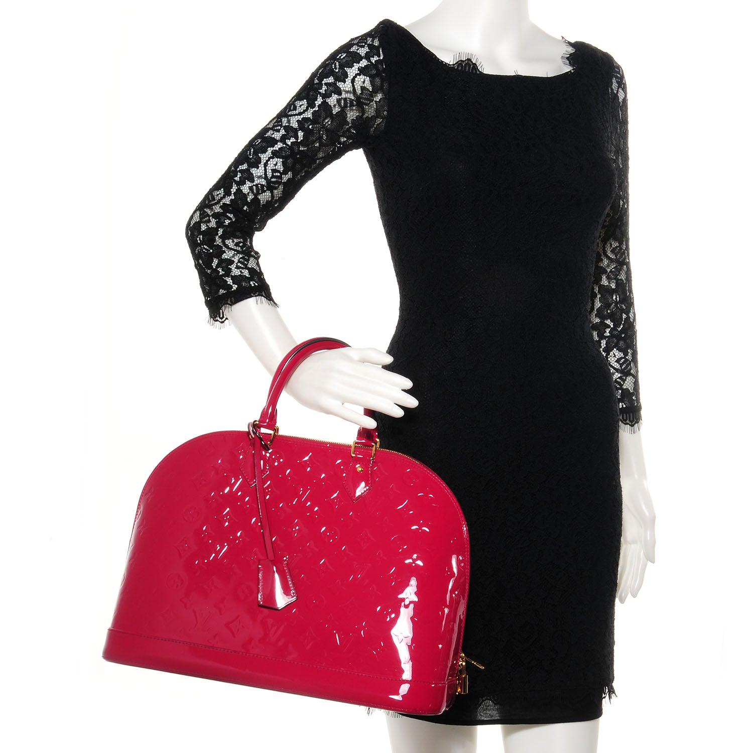 Louis Vuitton Vernis Alma GM Rose Indien 2 of 8