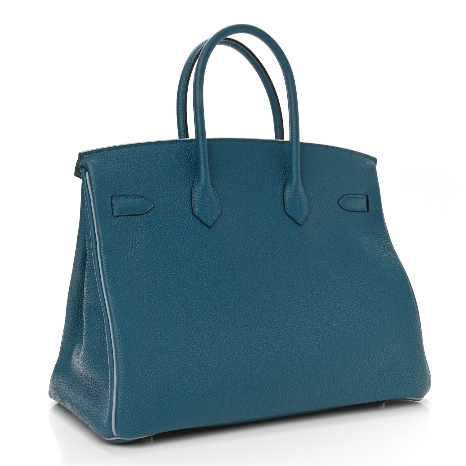 Hermes Togo Horseshoe Birkin 35 Bleu Izmir Bleu Lin 3 of 11