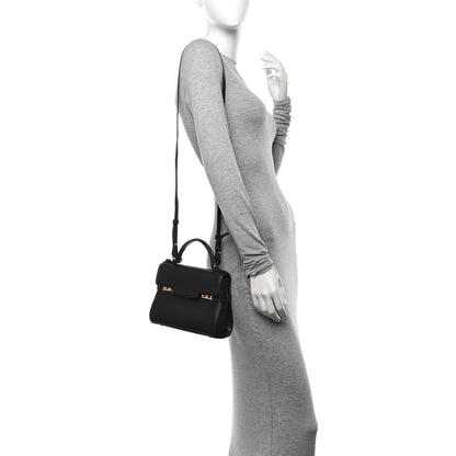 Delvaux Smooth Calfskin Mini Tempete Satchel Brown 2 of 10