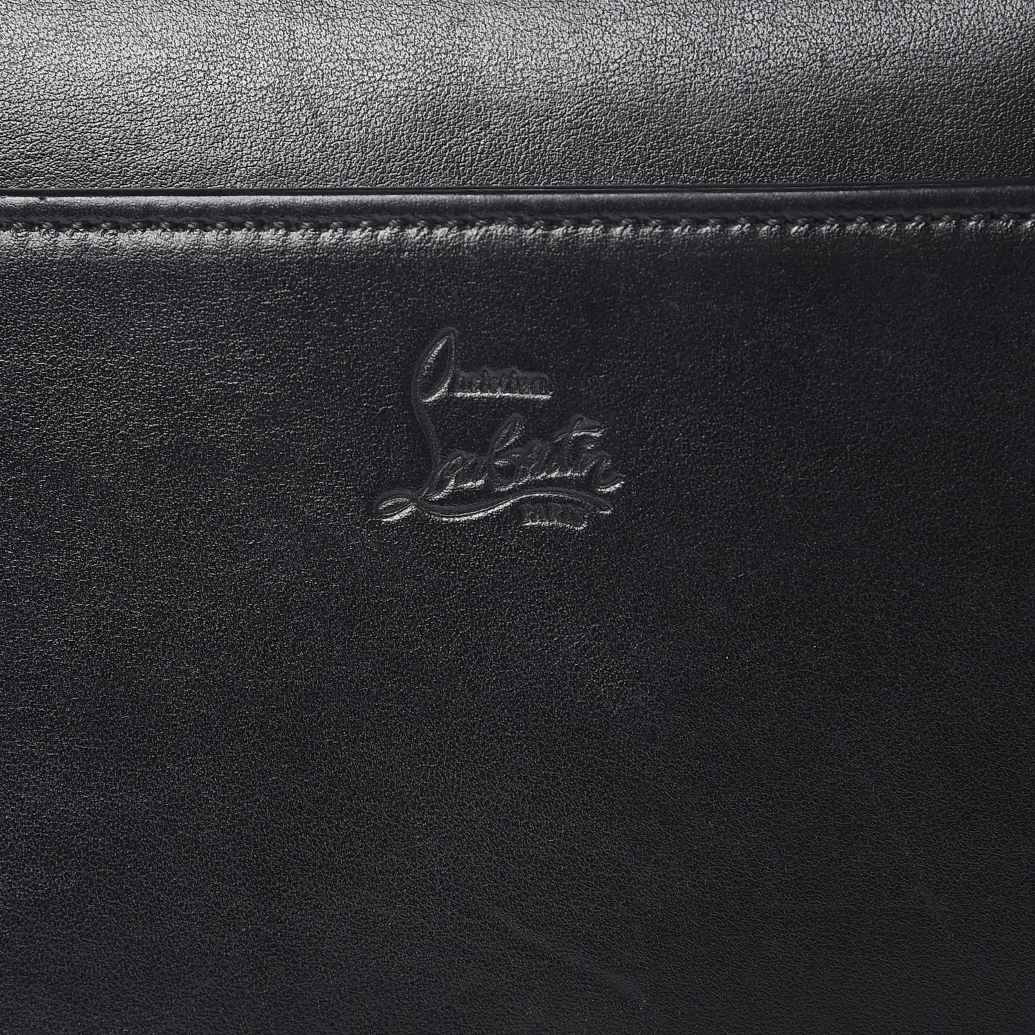 Christian Louboutin Calfskin Small Sweety Charity NV Shoulder Bag Black 8 of 12