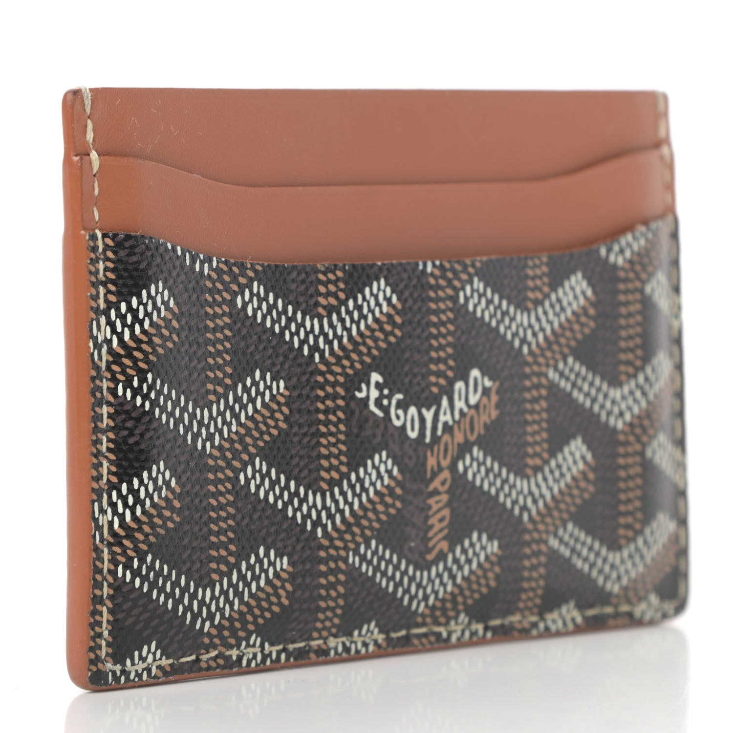 Goyard Goyardine Saint Sulpice Card Holder Black Gold 3 of 7