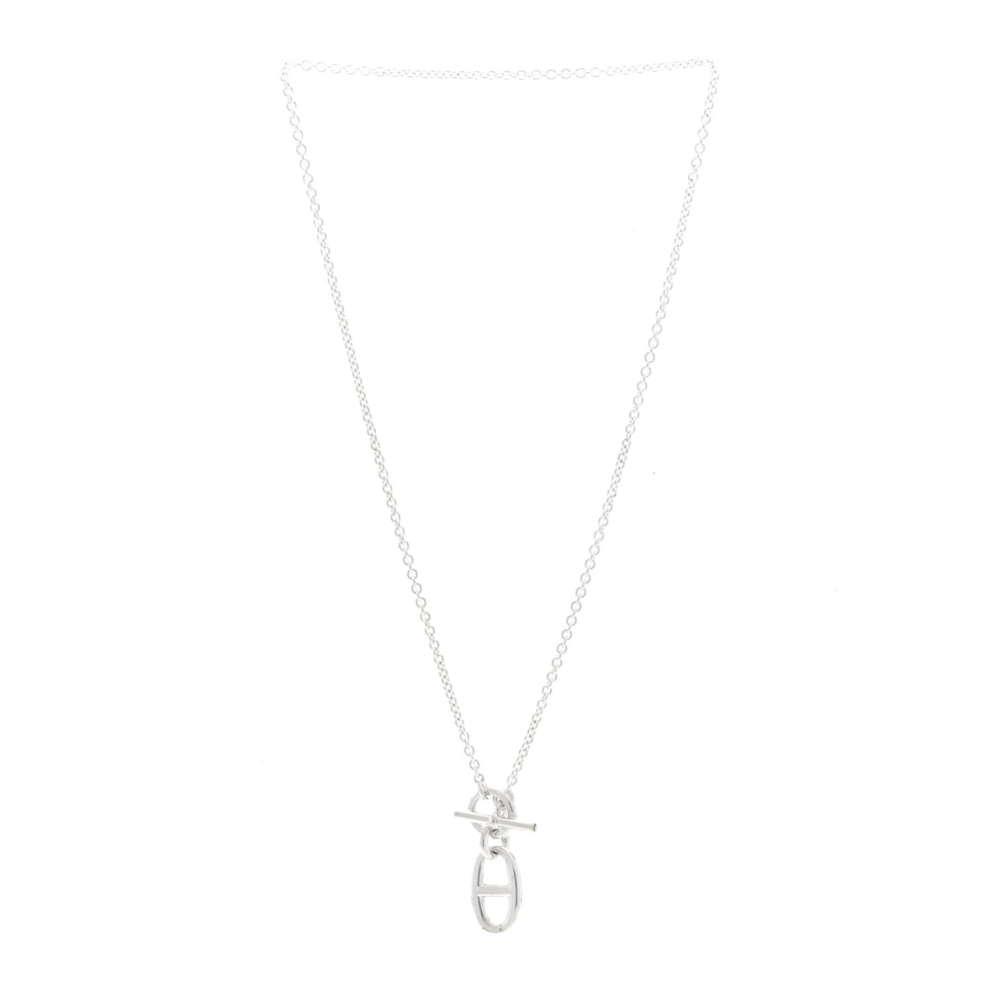 Sterling Silver Amulette Chaine d'Ancre Necklace