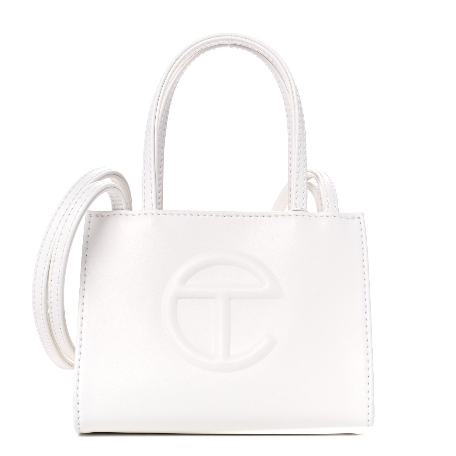 Telfar Vegan Leather Small Shopping Bag White 1 of 9