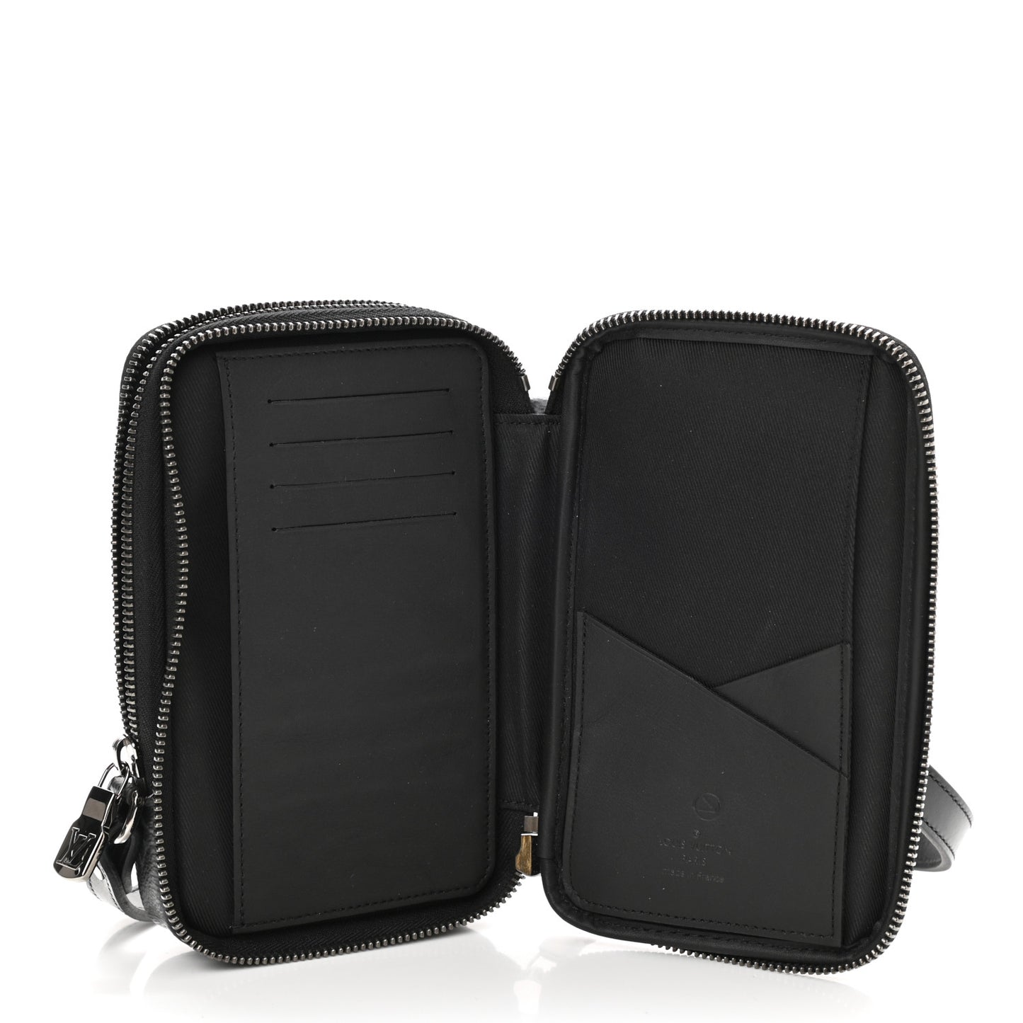 Monogram Eclipse Reverse Double Phone Pouch