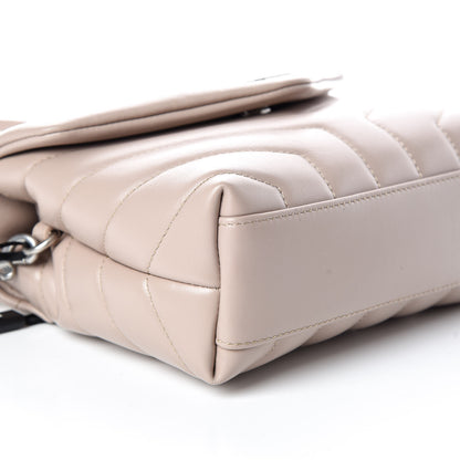 Saint Laurent Calfskin Y Quilted Monogram Toy Loulou Crossbody Bag Nude Powder 5 of 8