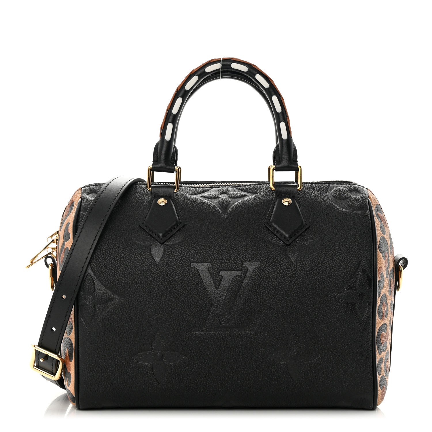 Louis Vuitton Empreinte Monogram Giant Wild At Heart Speedy Bandouliere 25 Black 1 of 10