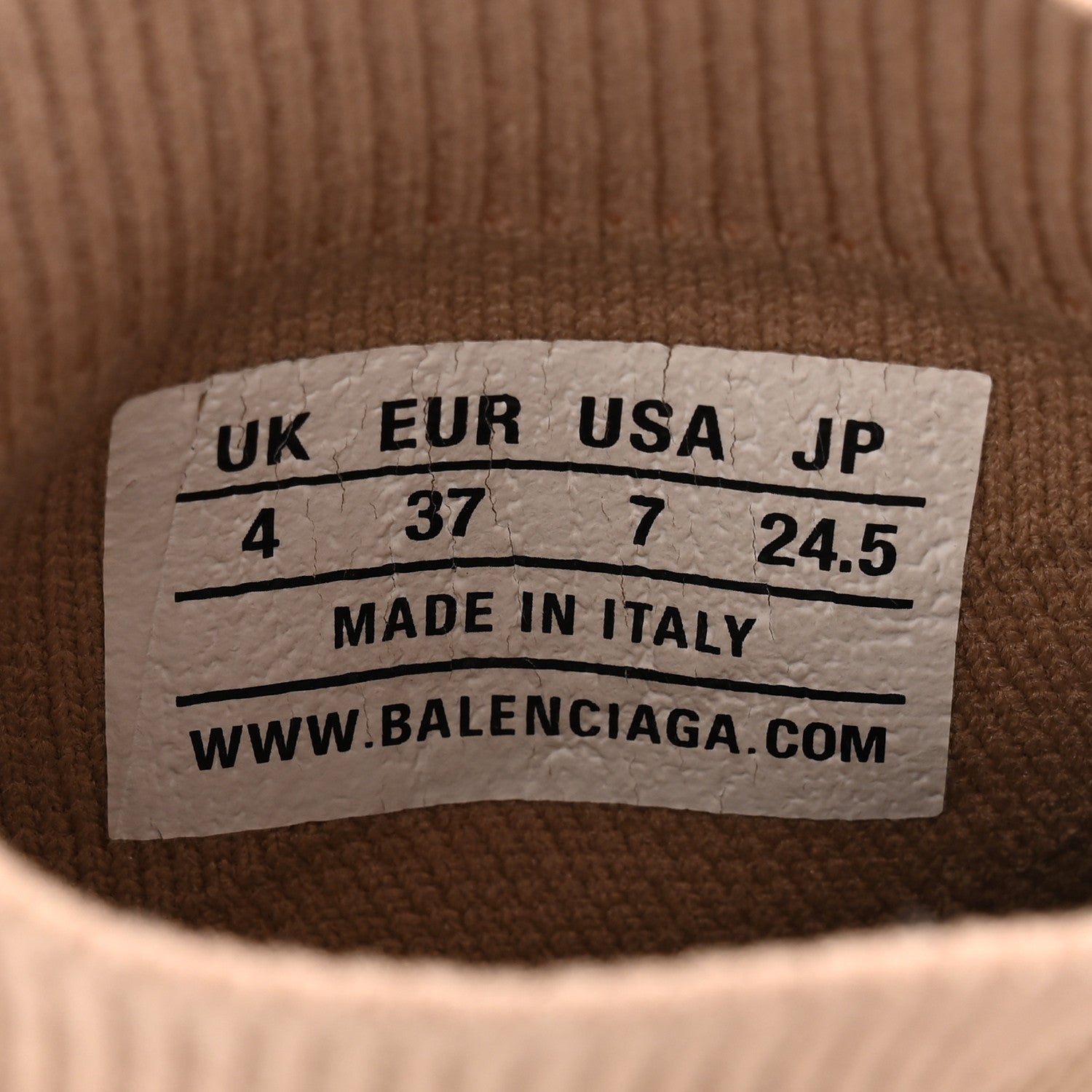 Balenciaga Technical 3D Recycled Knit Womens Speed 2.0 Sneakers 37 Monocolor Beige 9 of 9