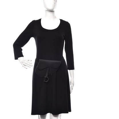 Christian Dior Ultra Matte Calfskin Saddle Belt Bag Black 2 of 10