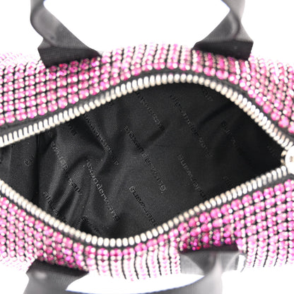Alexander Wang Mesh Crystal Rhinestone Mini Cruiser Duffle Pink 5 of 9
