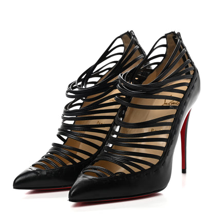 Christian Louboutin Kid Gortika 100 Strappy Pumps 40 Black 3 of 7