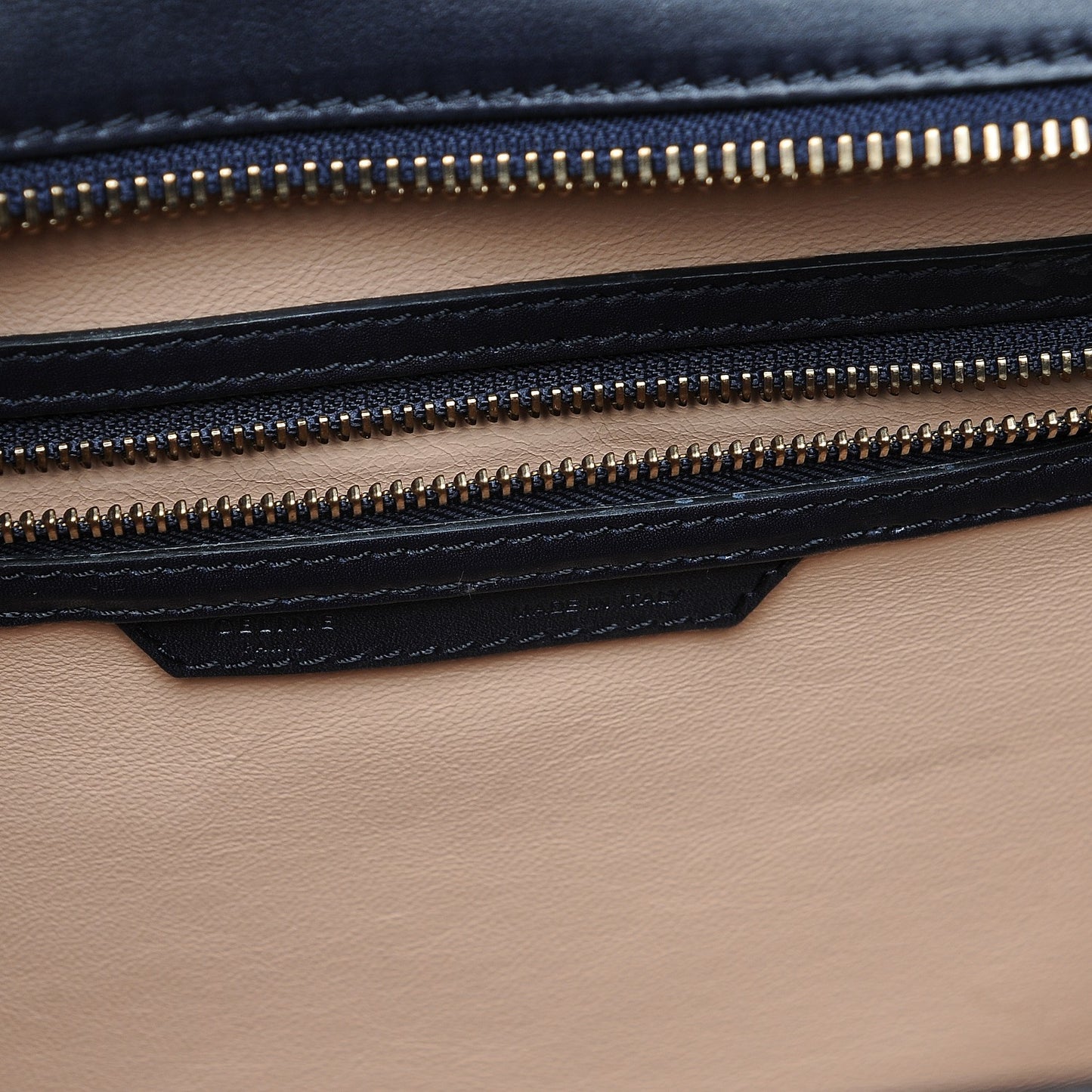 Satin Calfskin Mini Tri-Color Luggage Anthracite