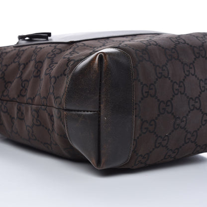 Gucci Nylon Monogram Tote Brown 12 of 17