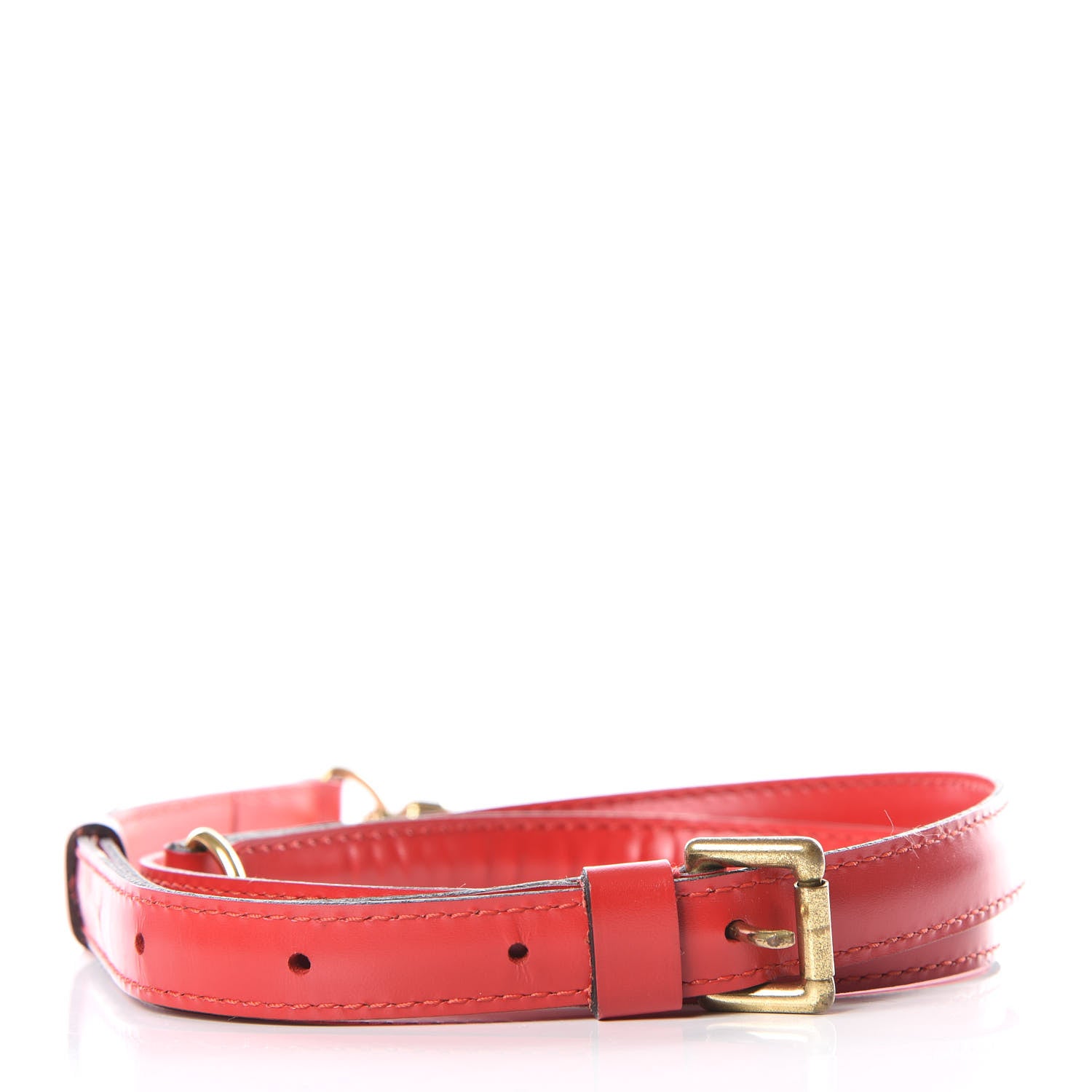 Louis Vuitton Calfskin 20mm Adjustable Strap Coquelicot 2 of 6