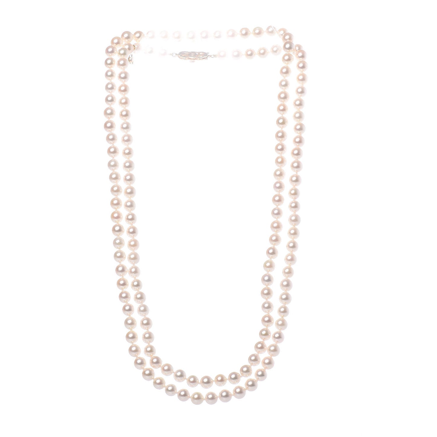 18K Yellow Gold Akoya Pearl 6.5-7mm Necklace 40.5
