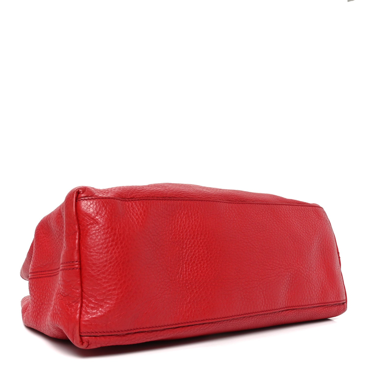 Gucci Pebbled Calfskin Medium Soho Chain Shoulder Bag Tabasco Red 4 of 12