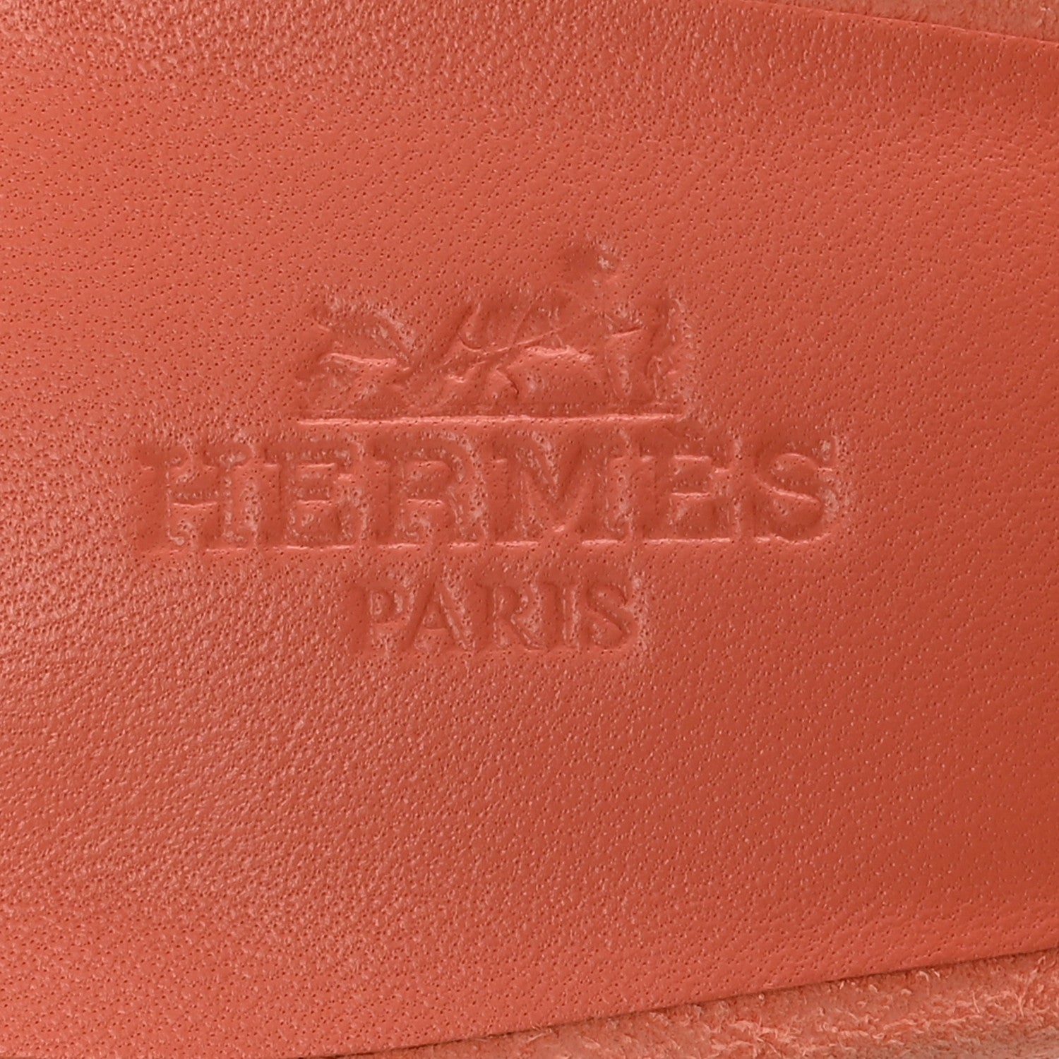 Hermes Suede Goatskin Crystal Oasis Sandals 37.5 Orange Joey 7 of 14