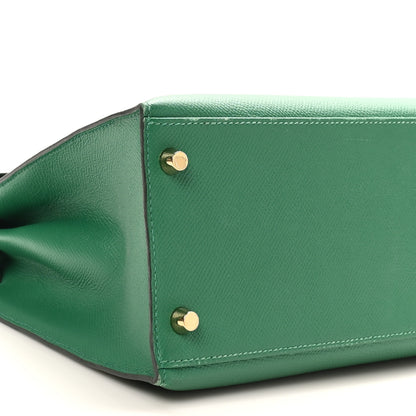 Hermes Epsom Kelly Sellier 28 Vert Vertigo 9 of 11