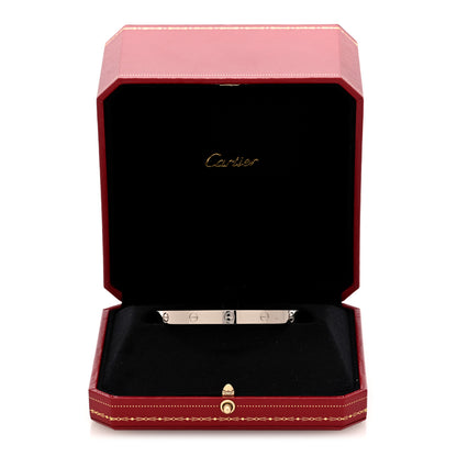 Cartier 18K White Gold LOVE Cuff Bracelet 20 4 of 4