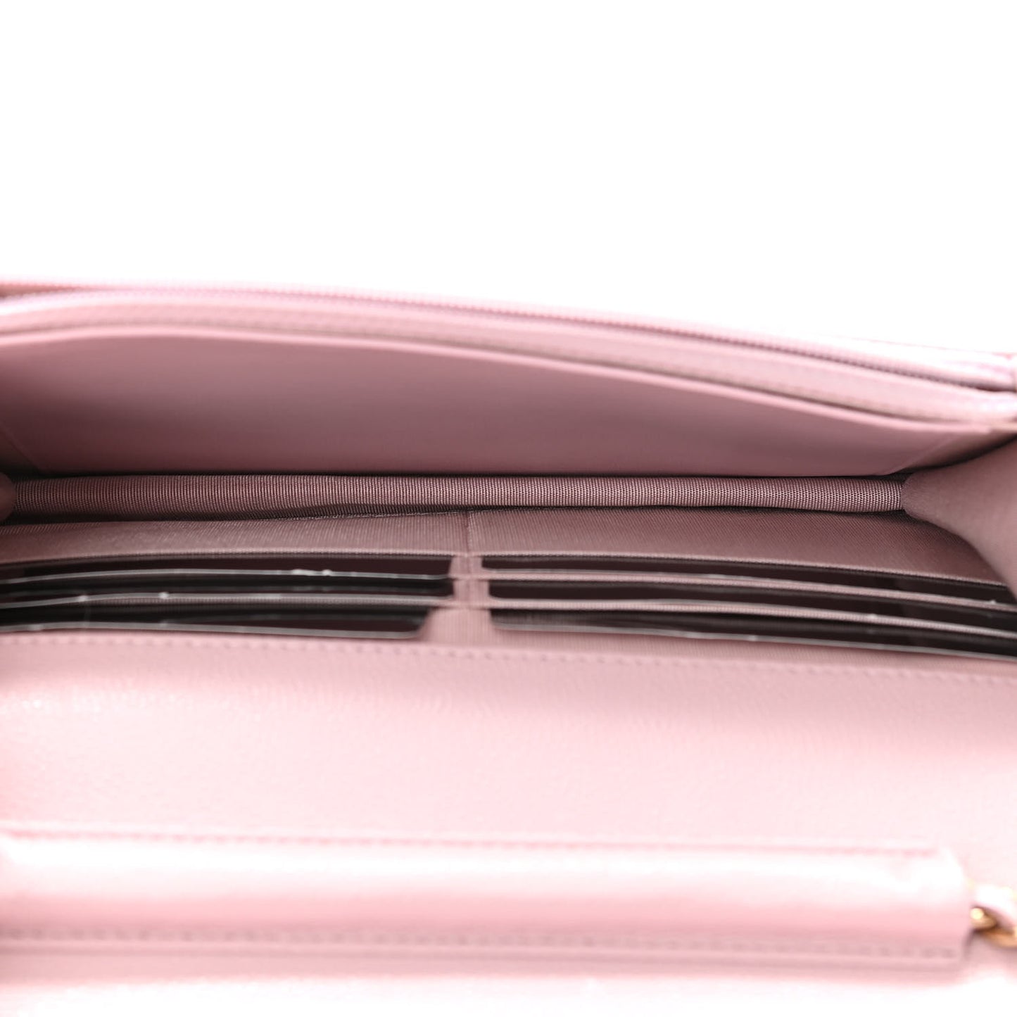 Caviar Quilted Coco Candy Wallet On Chain WOC Light Pink