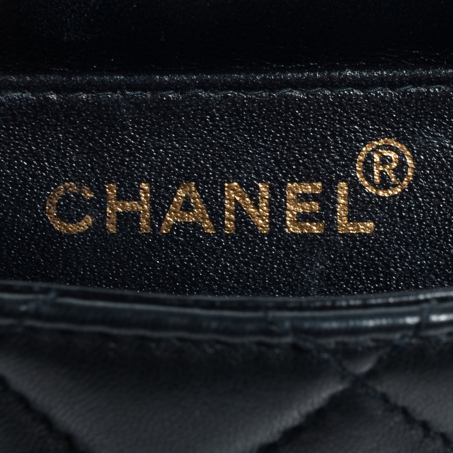 Lambskin Mini Square Flap Black